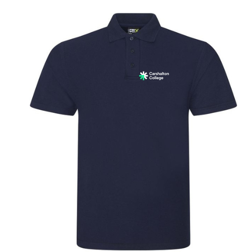 Carshalton College STUDENT navy Ladies Polo Shirt (SS92)