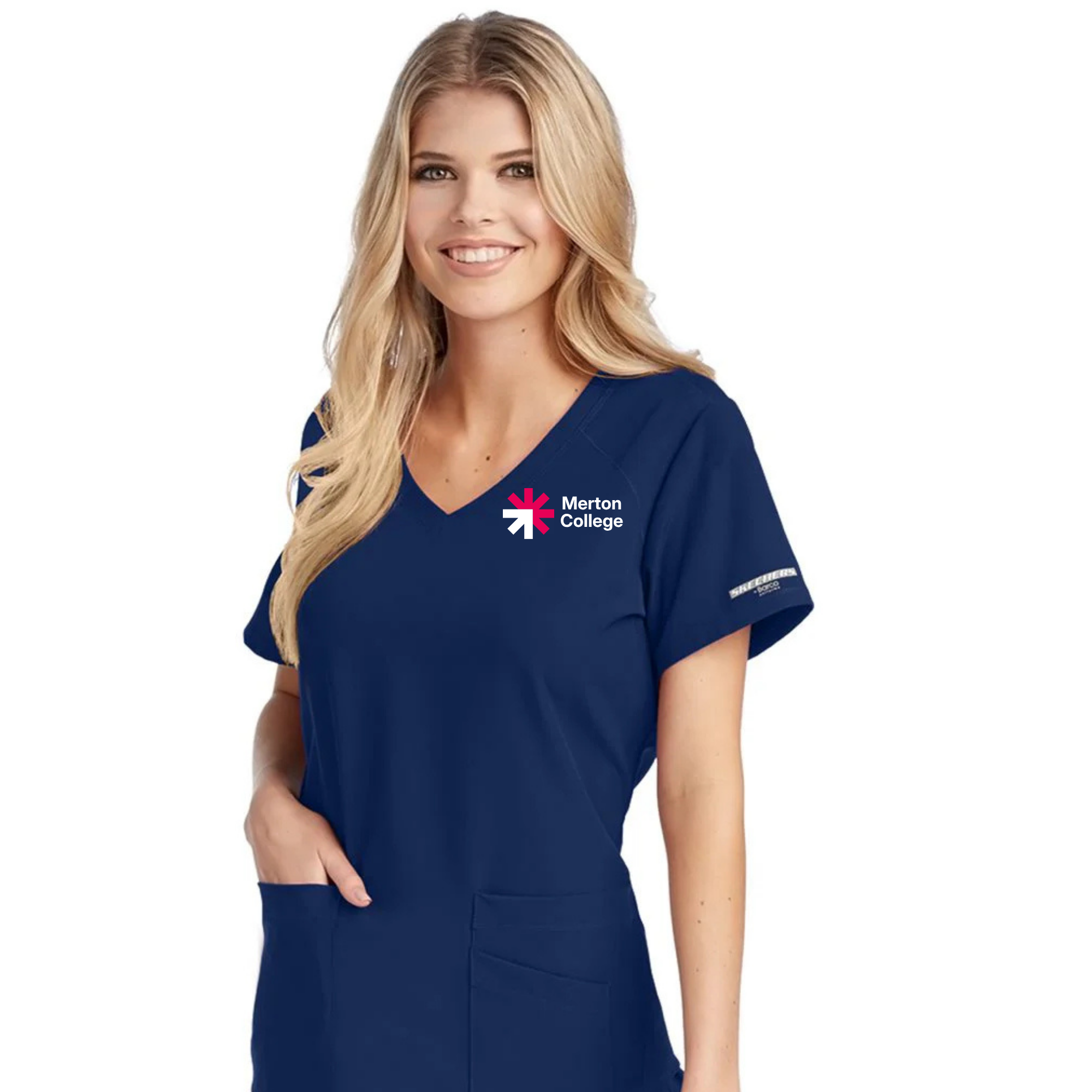 Merton College Navy scrub tunic