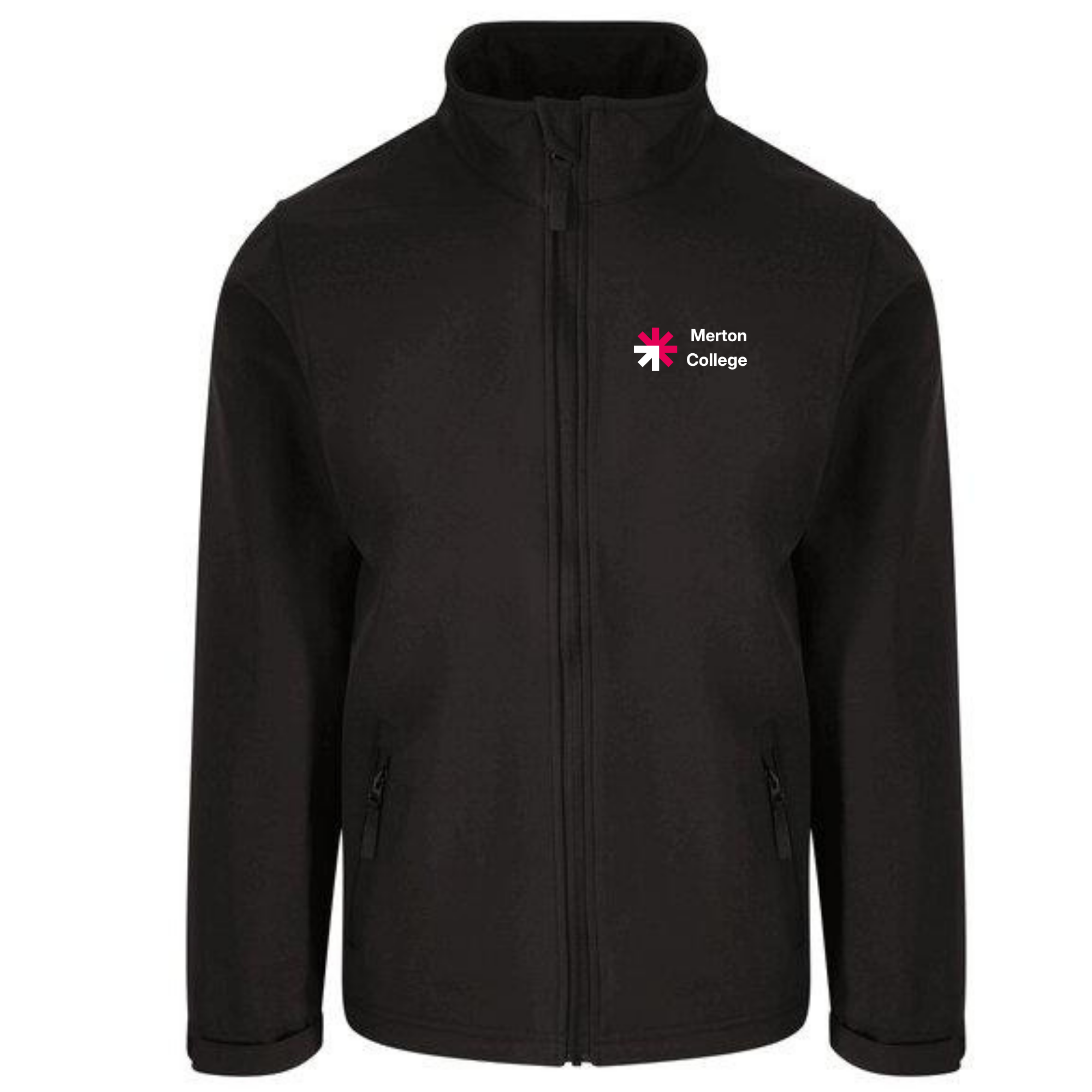 Merton College black softshell jacket