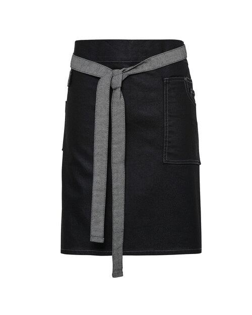 Waxed Look Denim Waist Apron (PR135)