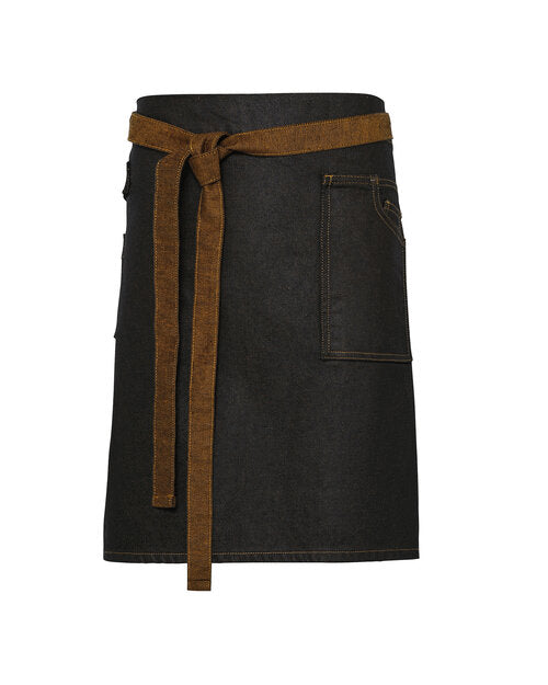 Waxed Look Denim Waist Apron (PR135)
