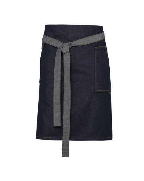 Waxed Look Denim Waist Apron (PR135)