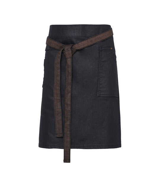 Waxed Look Denim Waist Apron (PR135)