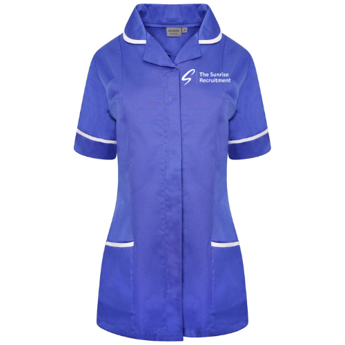The Sunrise Recruitment Uneek Ladies healthcare tunic (UC923) - Royal/white trim - Female