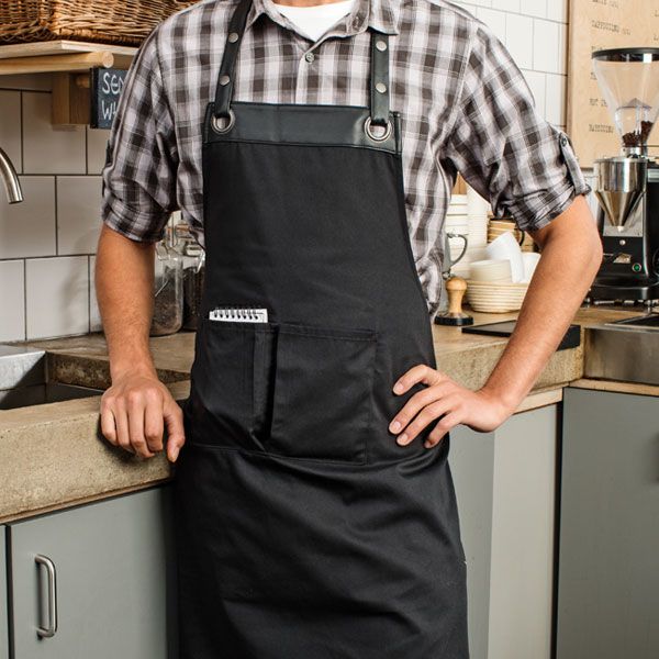 Espresso Bib Apron (PR123)