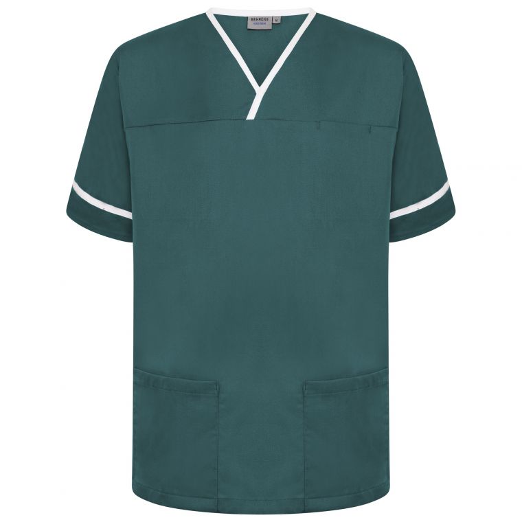 Contrast Trim Unisex Healthcare Scrub Tunic