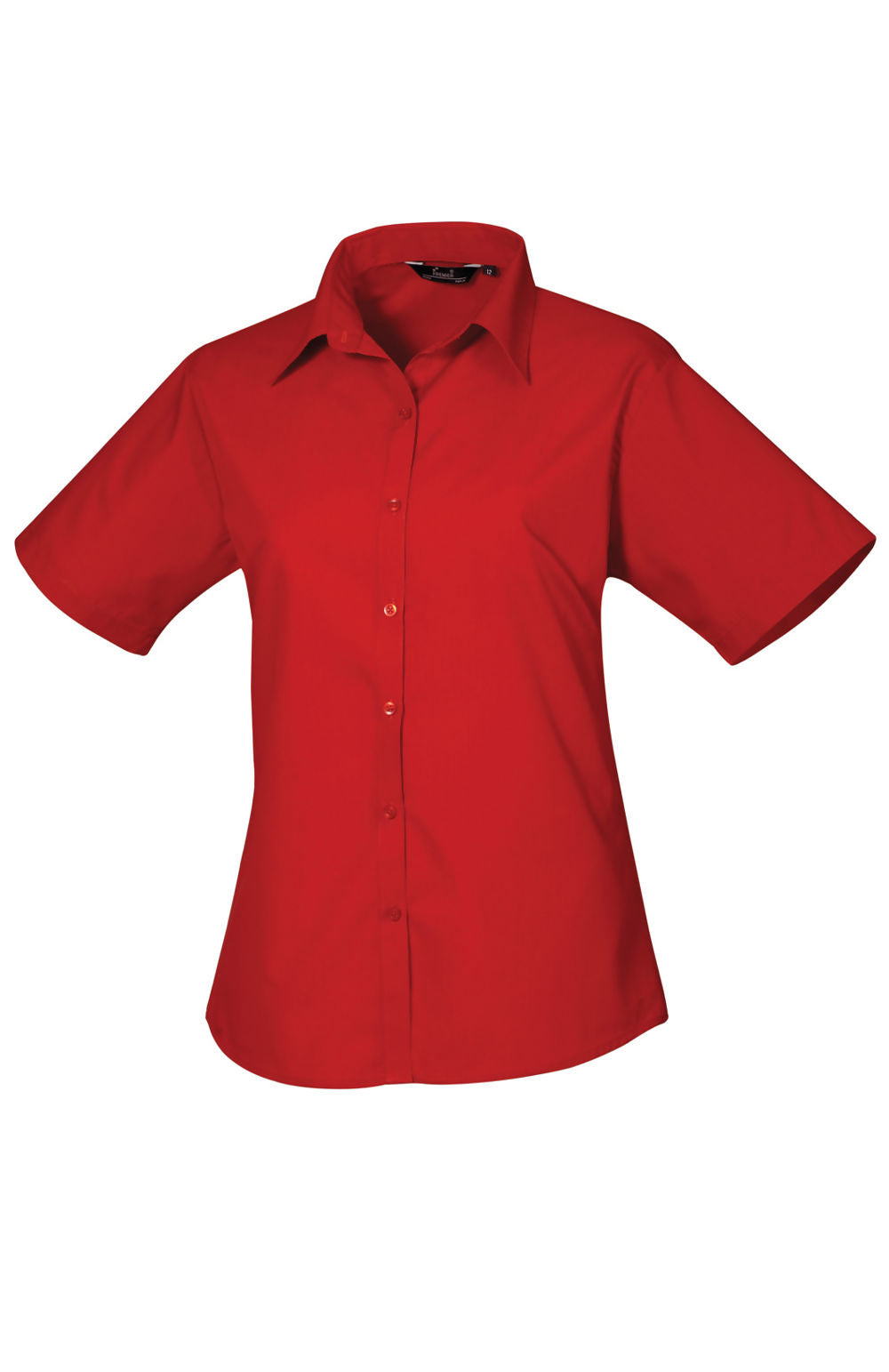 Ladies Short Sleeve Poplin Blouse (PR302)