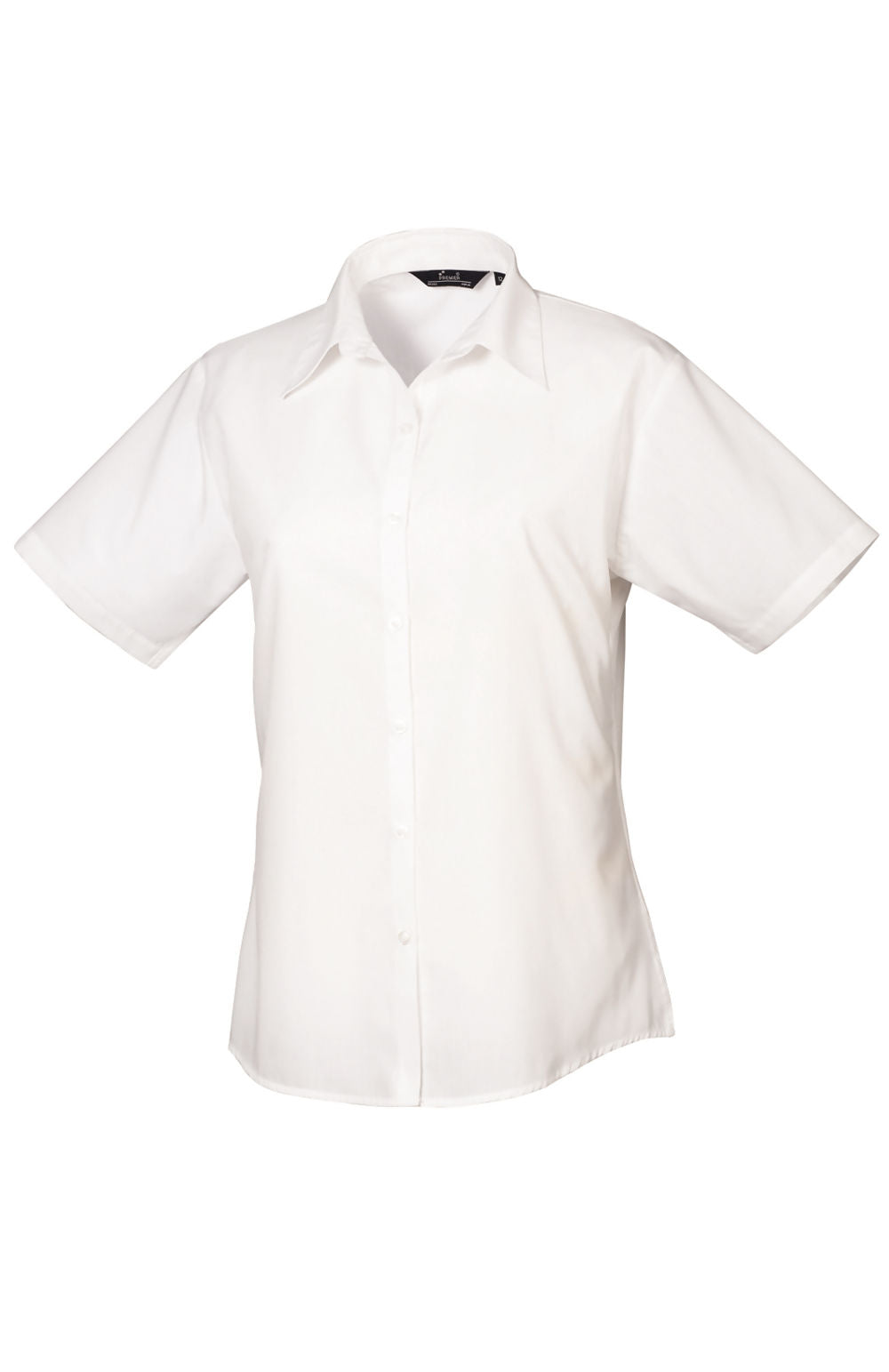 Ladies Short Sleeve Poplin Blouse (PR302)