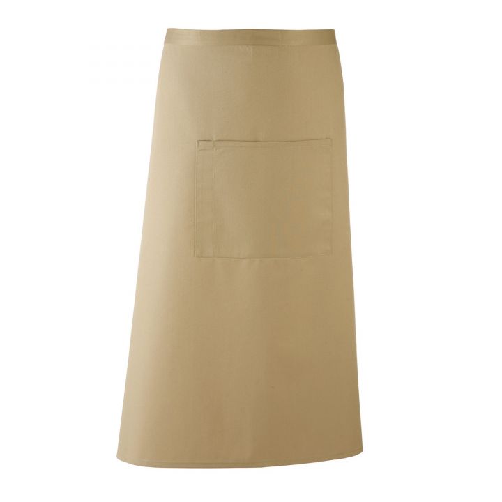 Colours Collection Long Length Apron with Pocket (PR158)