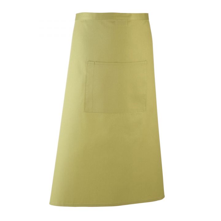 Colours Collection Long Length Apron with Pocket (PR158)