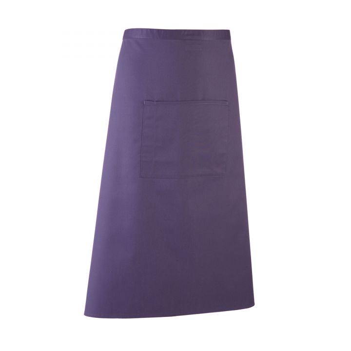 Colours Collection Long Length Apron with Pocket (PR158)