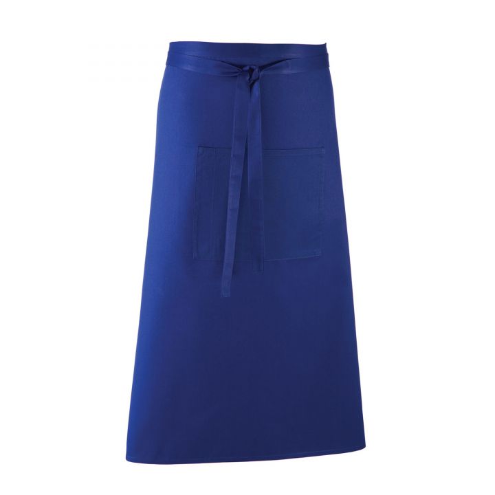 Colours Collection Long Length Apron with Pocket (PR158)
