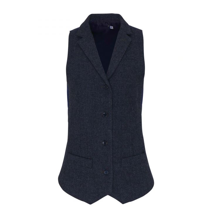 Premier Ladies Herringbone Waistcoat (PR626)