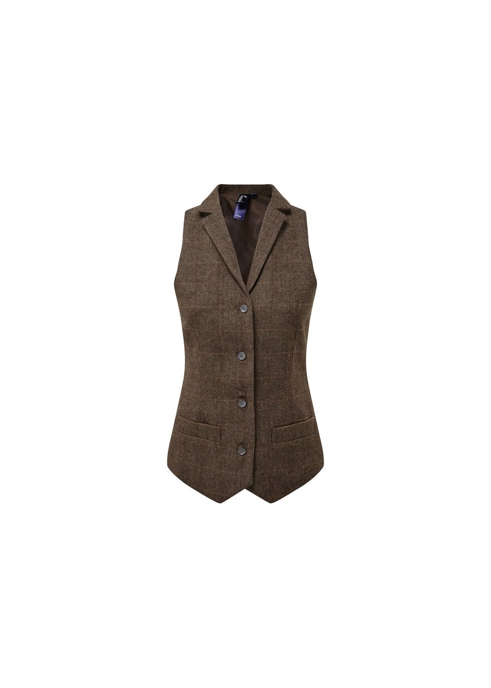 Premier Ladies Herringbone Waistcoat (PR626)