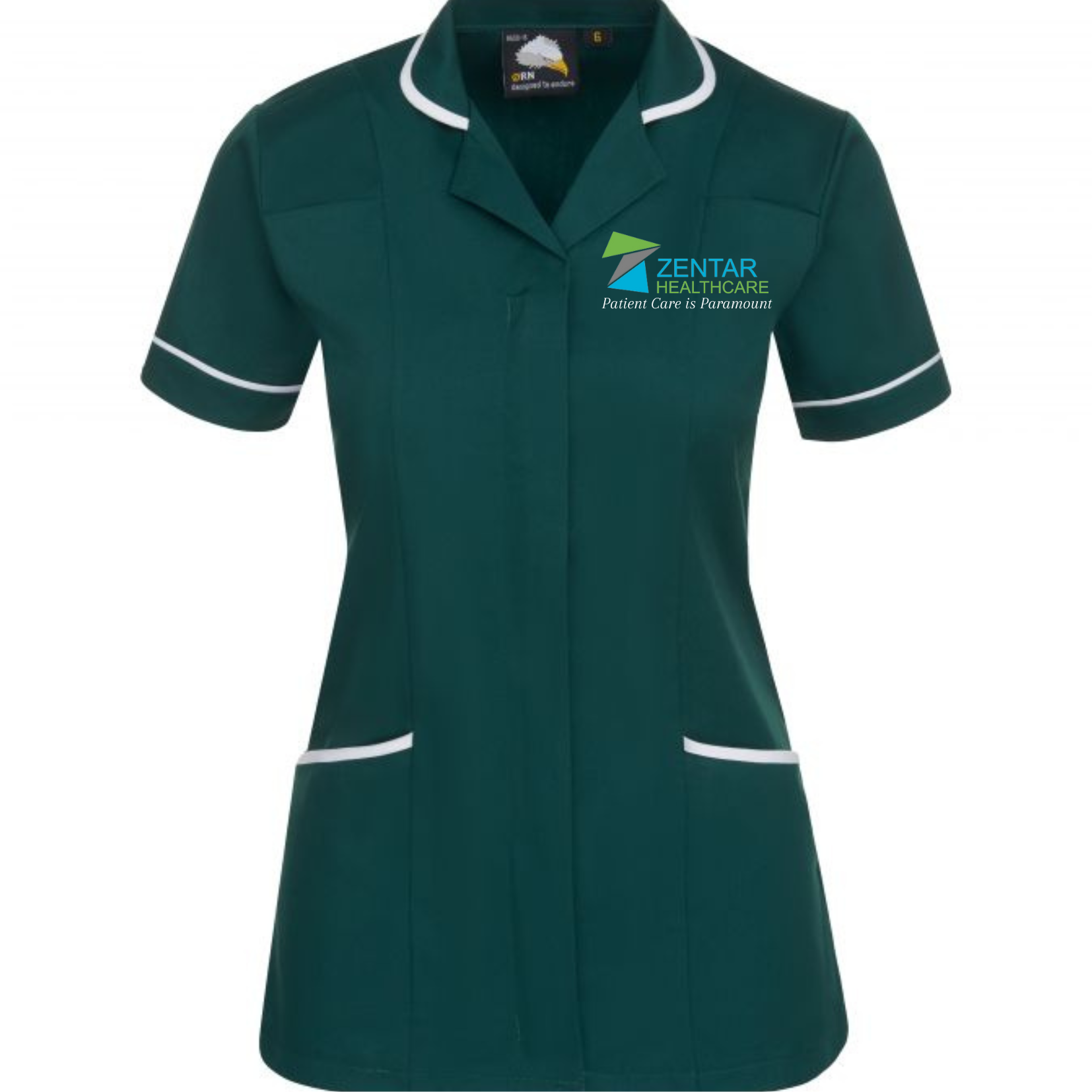 Zentar Healthcare Tunic Green - HEALTHCARE ASSISTANT