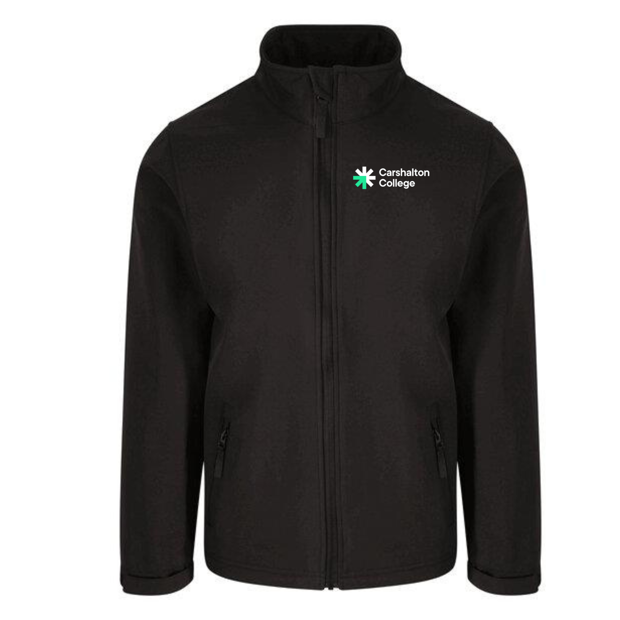 Carshalton College black softshell jacket