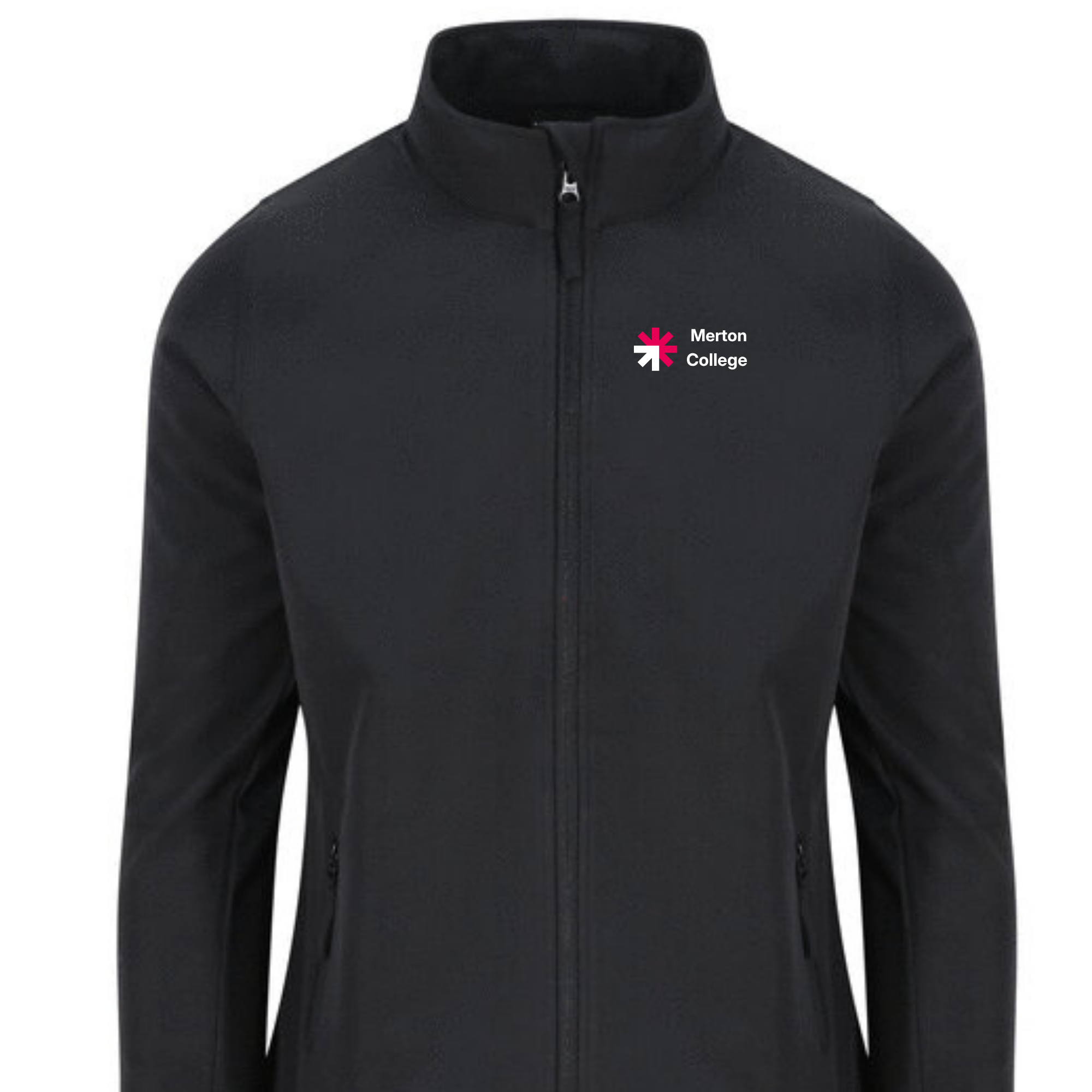 Merton College black softshell jacket