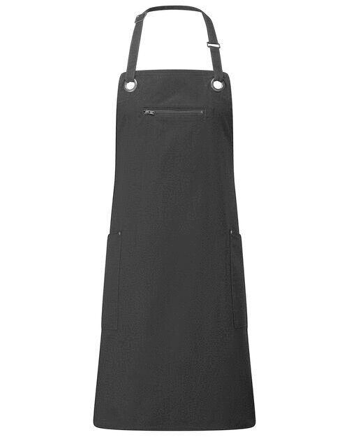 Barley Contrast Stitch Bib Apron (PR121)