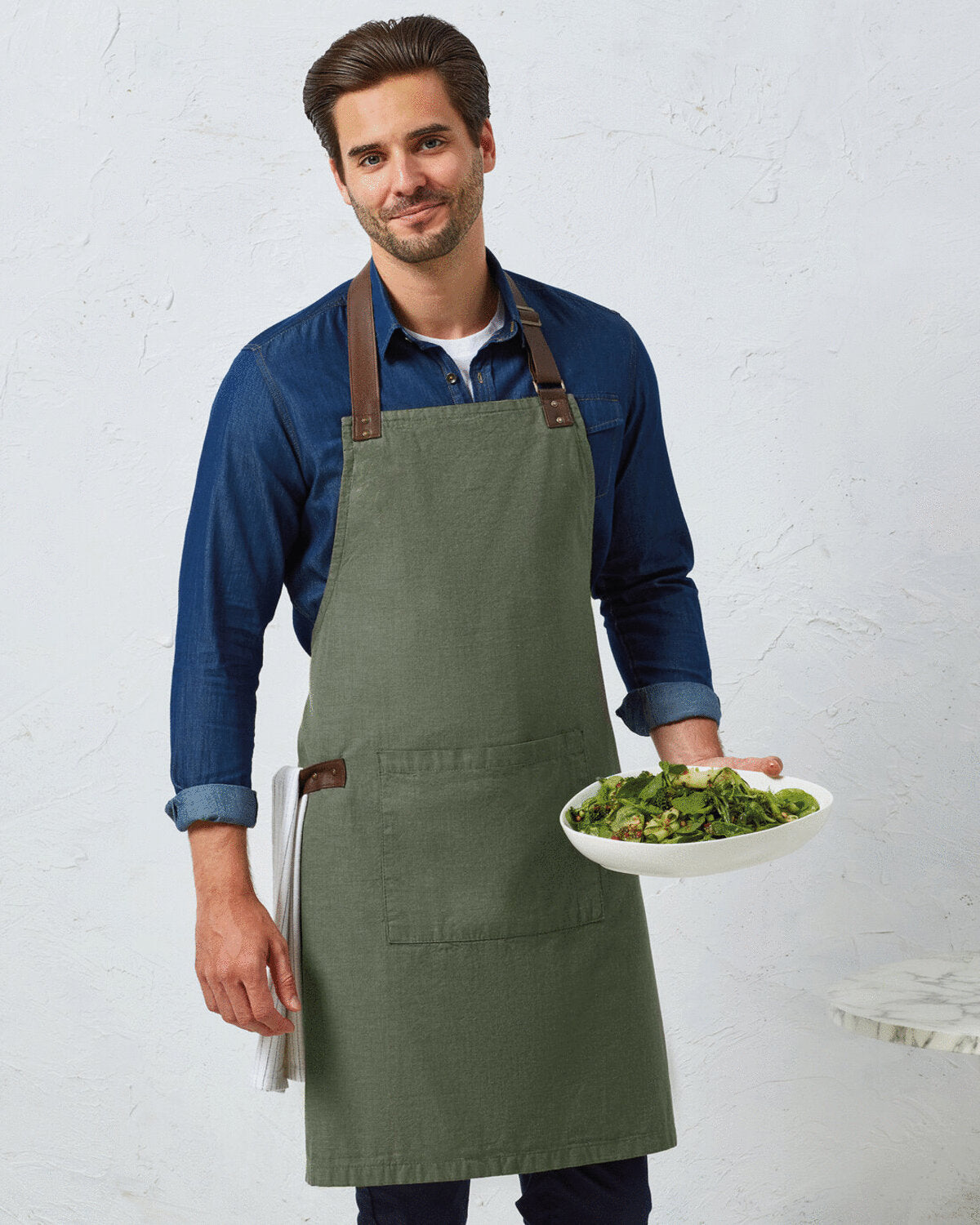 Premier Annex Oxford Bib Apron (PR144)