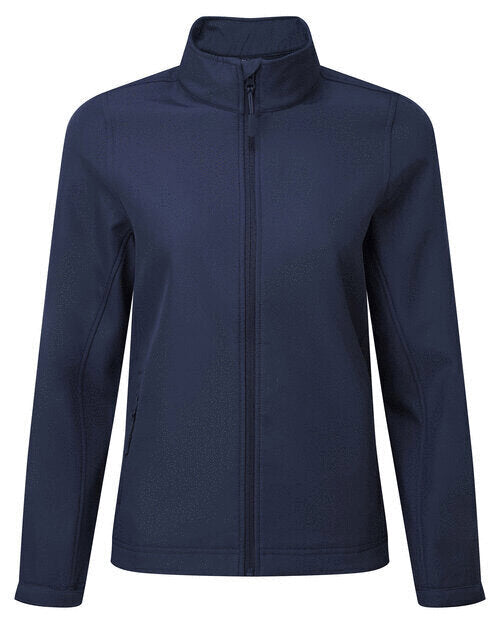 Salon Collective Hair and Beauty FEMALE FIT soft shell jacket - Navy