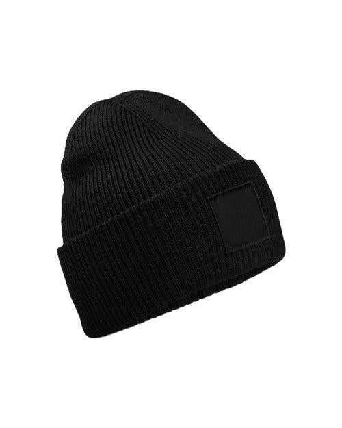 Beanie with Square Patch (B336R)