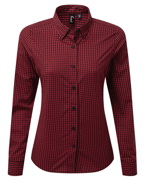 Ladies Maxton Check Long Sleeve Shirt (PR352)