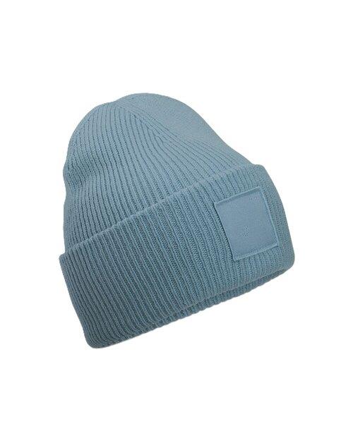 Beanie with Square Patch (B336R)