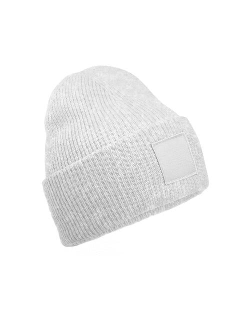 Beanie with Square Patch (B336R)