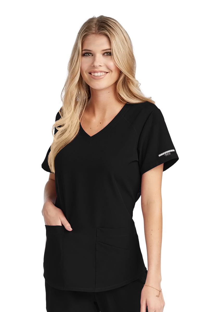 Carshalton College BLACK scrub tunic - STAFF