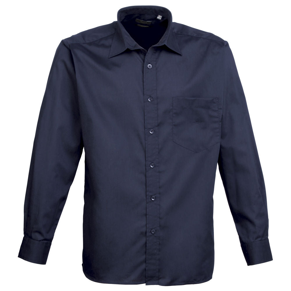 Mens Long Sleeve Poplin Shirt (PR200)