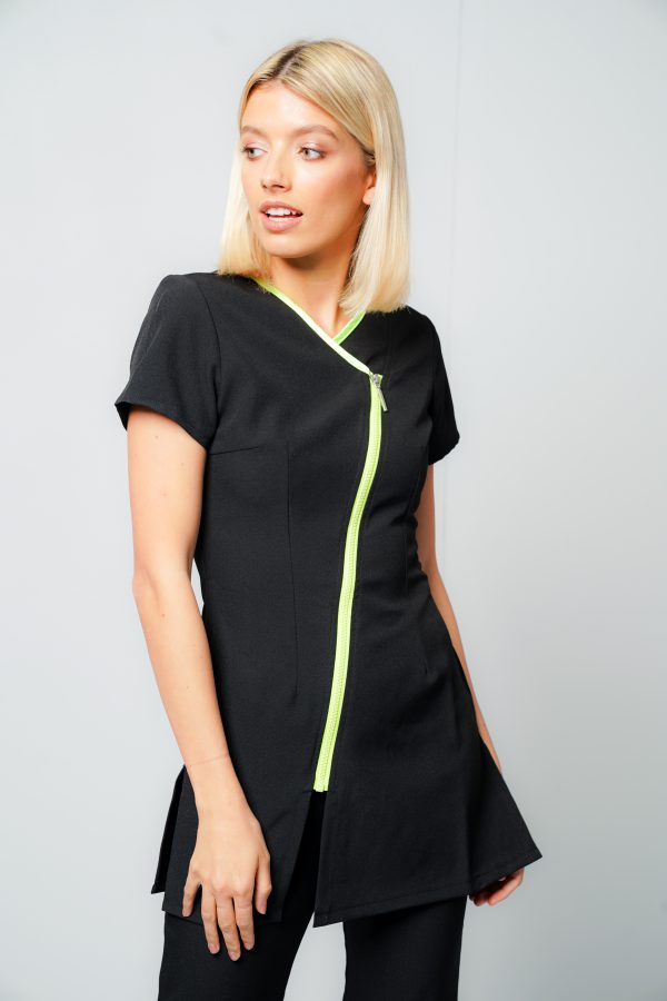 La Beeby Eve contrast zip tunic