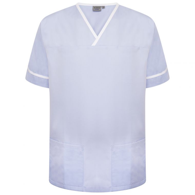Contrast Trim Unisex Healthcare Scrub Tunic
