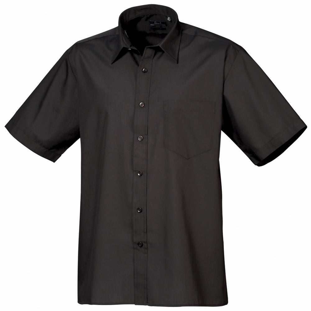 Mens Short Sleeve Poplin Shirt (PR202)