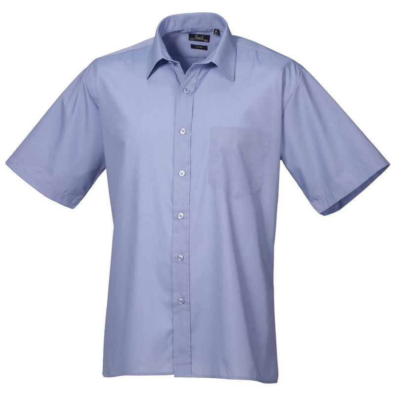 Mens Short Sleeve Poplin Shirt (PR202)