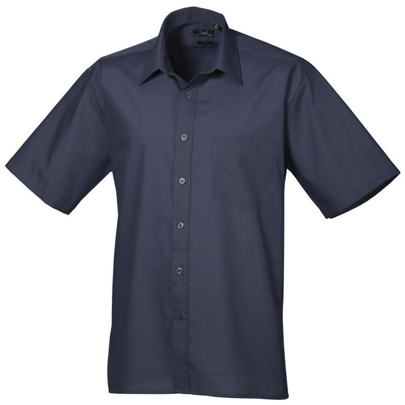 Mens Short Sleeve Poplin Shirt (PR202)