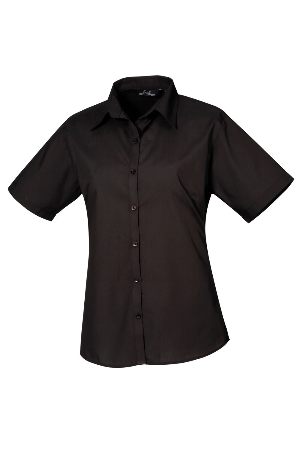 Ladies Short Sleeve Poplin Blouse (PR302)