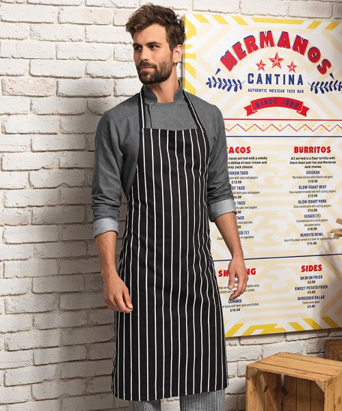 Striped Bib Apron PR110