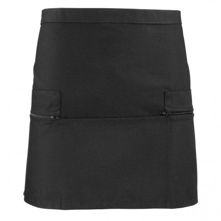 Zip pocket waist apron PR105 Black