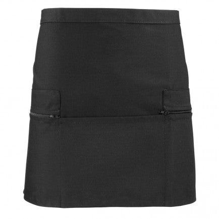Zip pocket waist apron PR150 Black