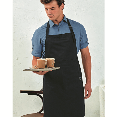 Fairtrade Black Sustainable Bib Apron PR112