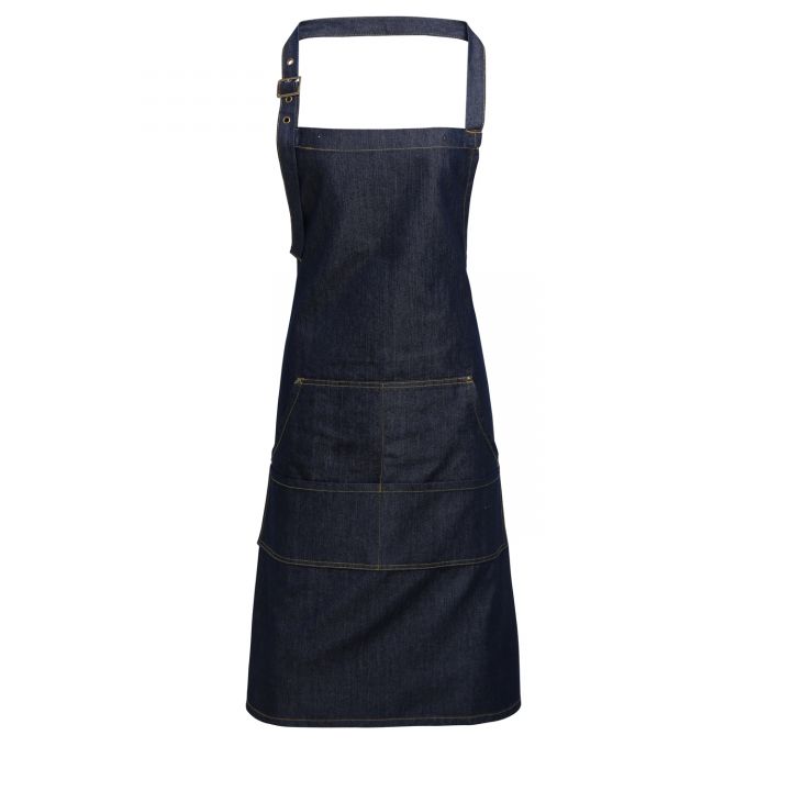 Premier Jeans Stitch Denim Bib Apron (PR126)