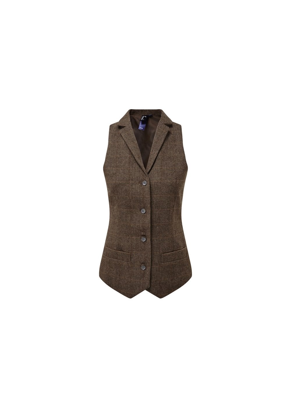 Premier Ladies Herringbone Waistcoat PR626