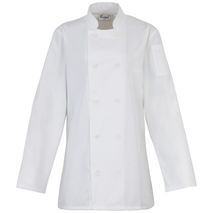 Premier Ladies Long Sleeve Chef Jacket (PR671M)