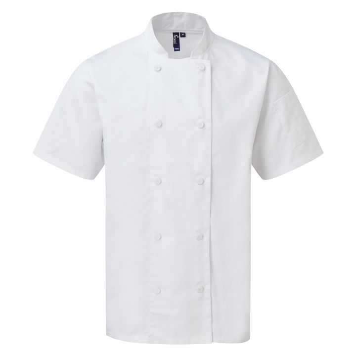 Premier Chefs Short Sleeve Coolchecker Jacket (PR902)