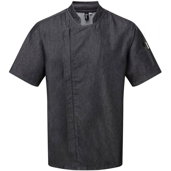 Premier Chef Zip-Close Short Sleeve Jacket (PR906M)