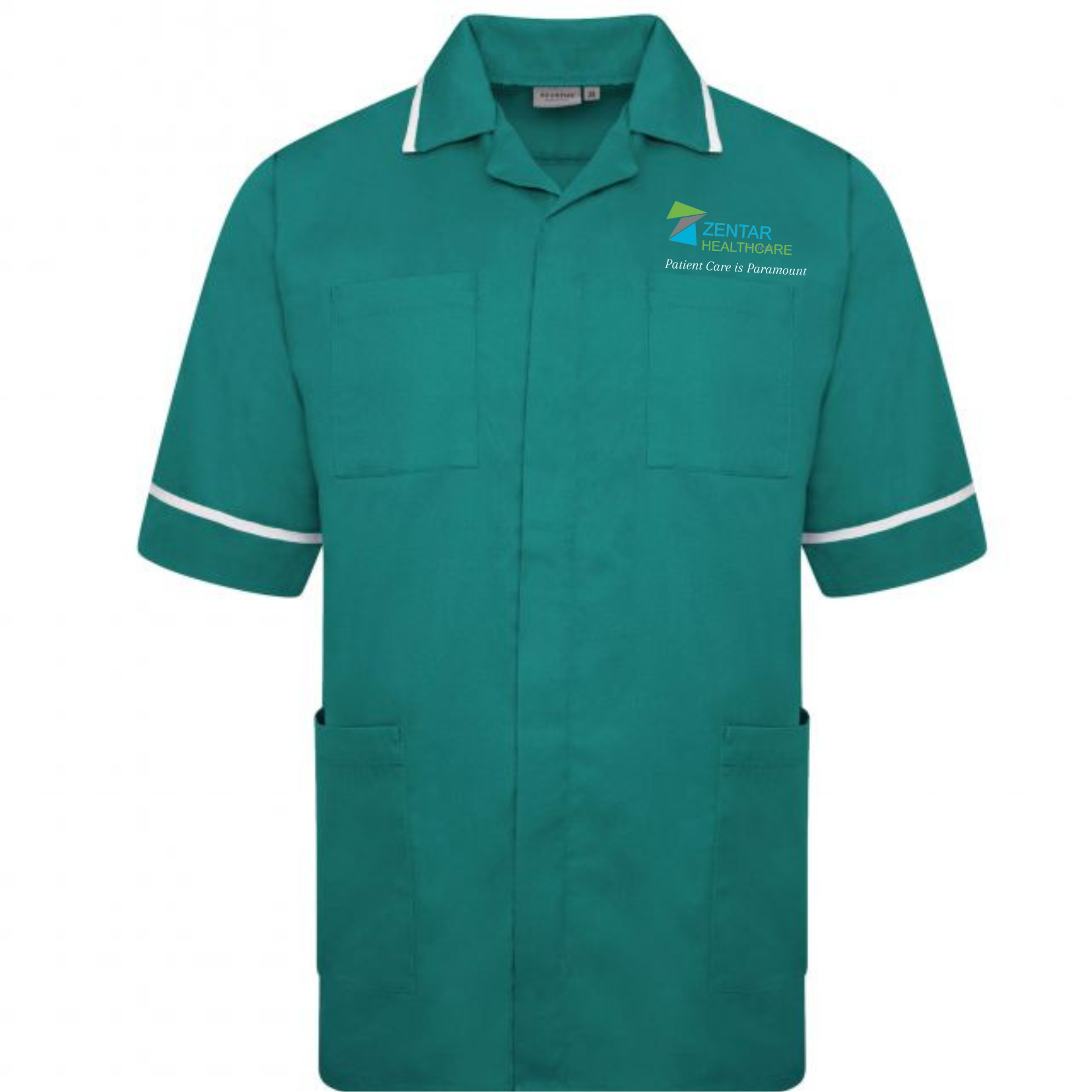 Zentar Mens Healthcare Tunic Green - HEALTHCARE ASSISTANT